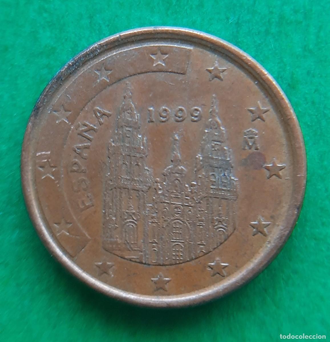 Monedas con errores: (ERROR-ESPA&Ntilde;A)(1999) 1 C&Eacute;NTIMO CON EXCESO DE METAL EN BOLA DEL MUNDO - Foto 8