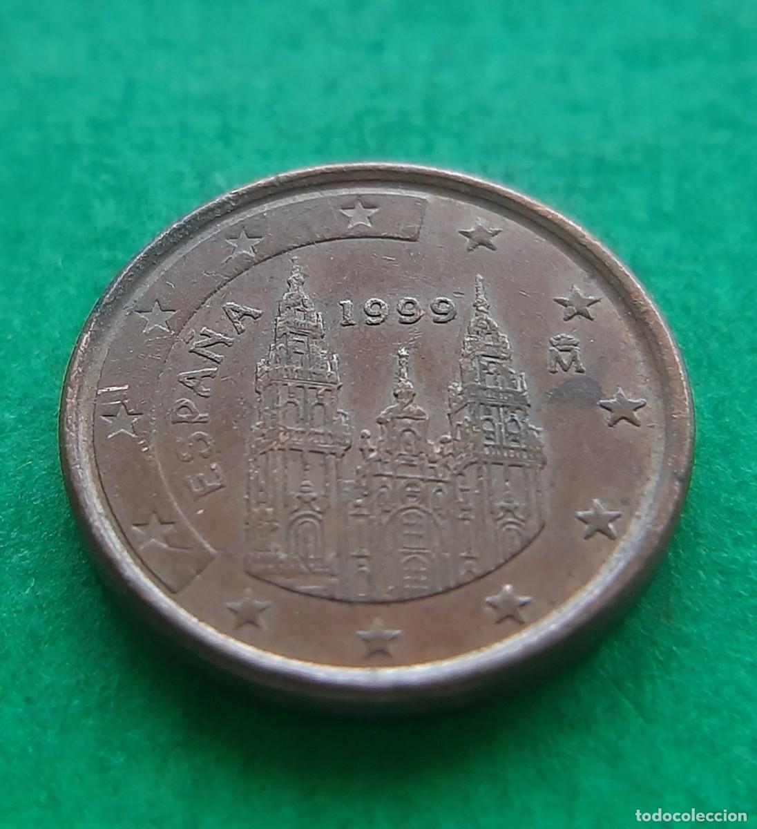 Monedas con errores: (ERROR-ESPA&Ntilde;A)(1999) 1 C&Eacute;NTIMO CON EXCESO DE METAL EN BOLA DEL MUNDO - Foto 10