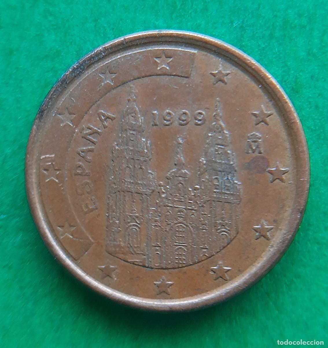 Monedas con errores: (ERROR-ESPA&Ntilde;A)(1999) 1 C&Eacute;NTIMO CON EXCESO DE METAL EN BOLA DEL MUNDO - Foto 11