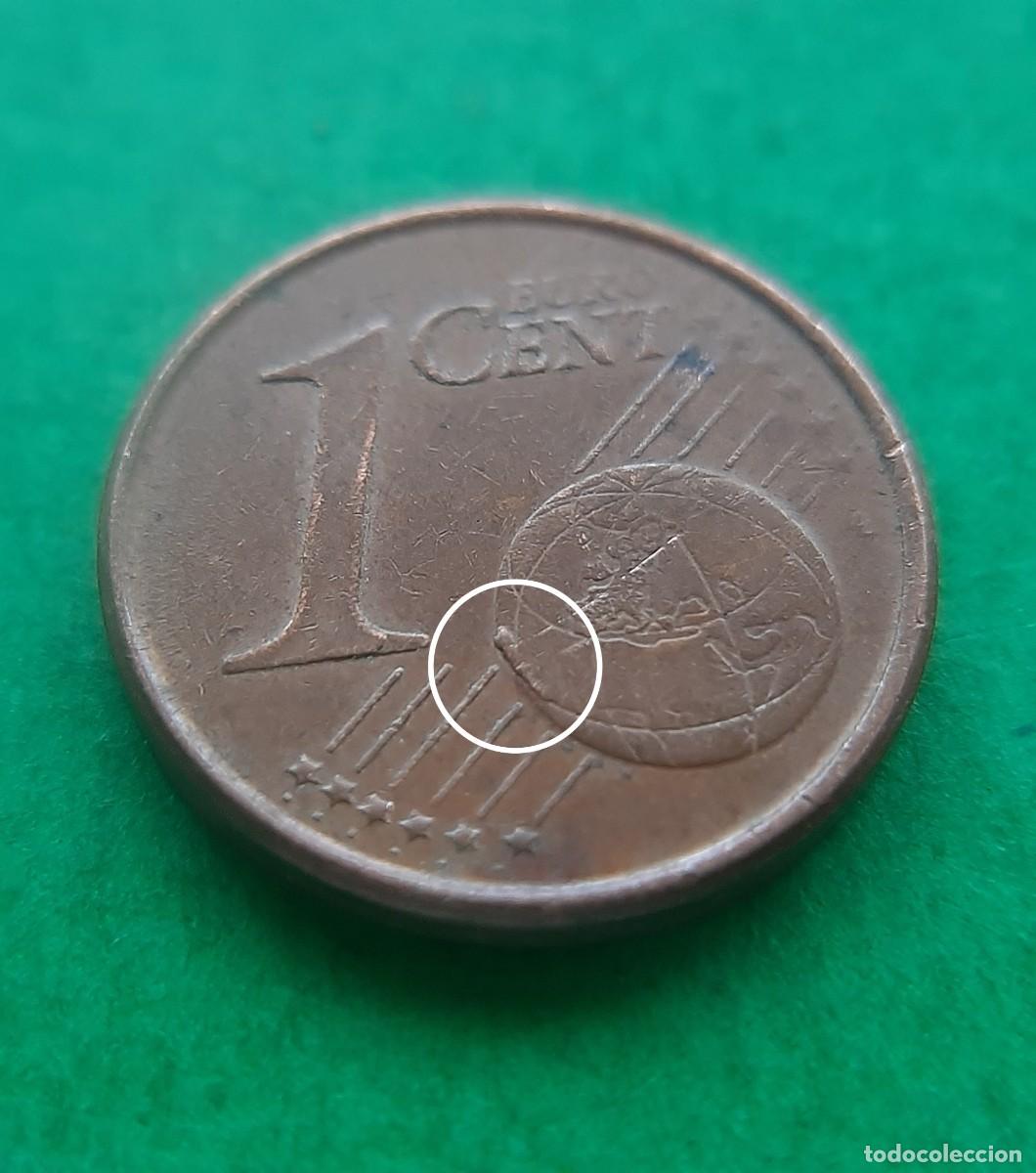 Monedas con errores: (ERROR-ESPA&Ntilde;A)(1999) 1 C&Eacute;NTIMO CON EXCESO DE METAL EN BOLA DEL MUNDO - Foto 12
