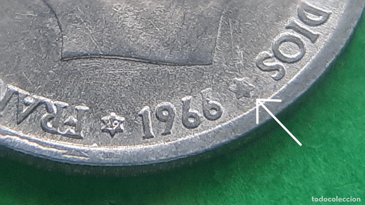 Monedas con errores: (ERROR-ESPA&Ntilde;A)(1966*19*ANEP&Iacute;GRAFA) 50 C&Eacute;NTIMOS CON ERROR - Foto 1