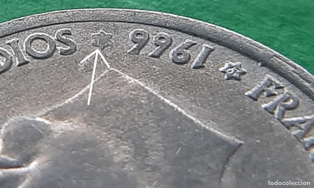 Monedas con errores: (ERROR-ESPA&Ntilde;A)(1966*19*ANEP&Iacute;GRAFA) 50 C&Eacute;NTIMOS CON ERROR - Foto 7