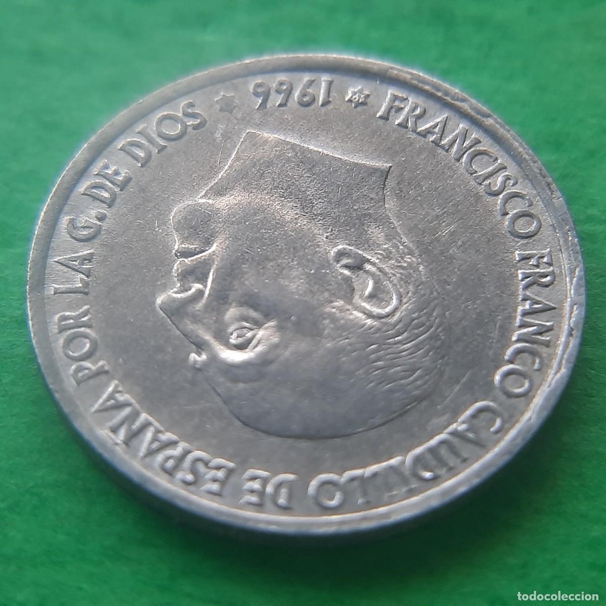 Monedas con errores: (ERROR-ESPA&Ntilde;A)(1966*19*ANEP&Iacute;GRAFA) 50 C&Eacute;NTIMOS CON ERROR - Foto 8