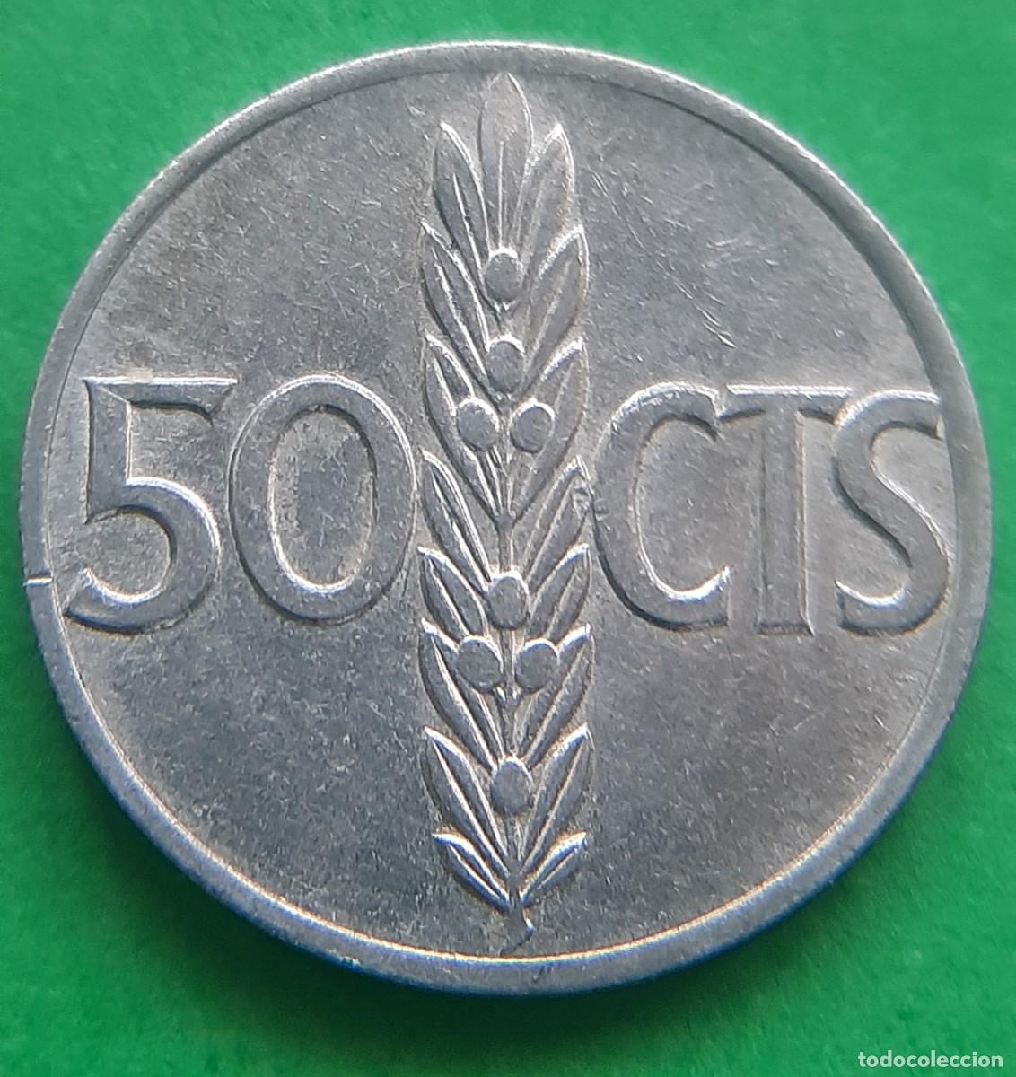 Monedas con errores: (ERROR-ESPA&Ntilde;A)(1966*19*ANEP&Iacute;GRAFA) 50 C&Eacute;NTIMOS CON ERROR - Foto 10