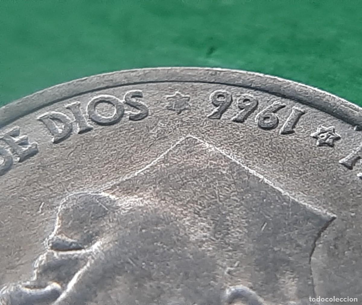Monedas con errores: (ERROR-ESPA&Ntilde;A)(1966*19*ANEP&Iacute;GRAFA) 50 C&Eacute;NTIMOS CON ERROR - Foto 15