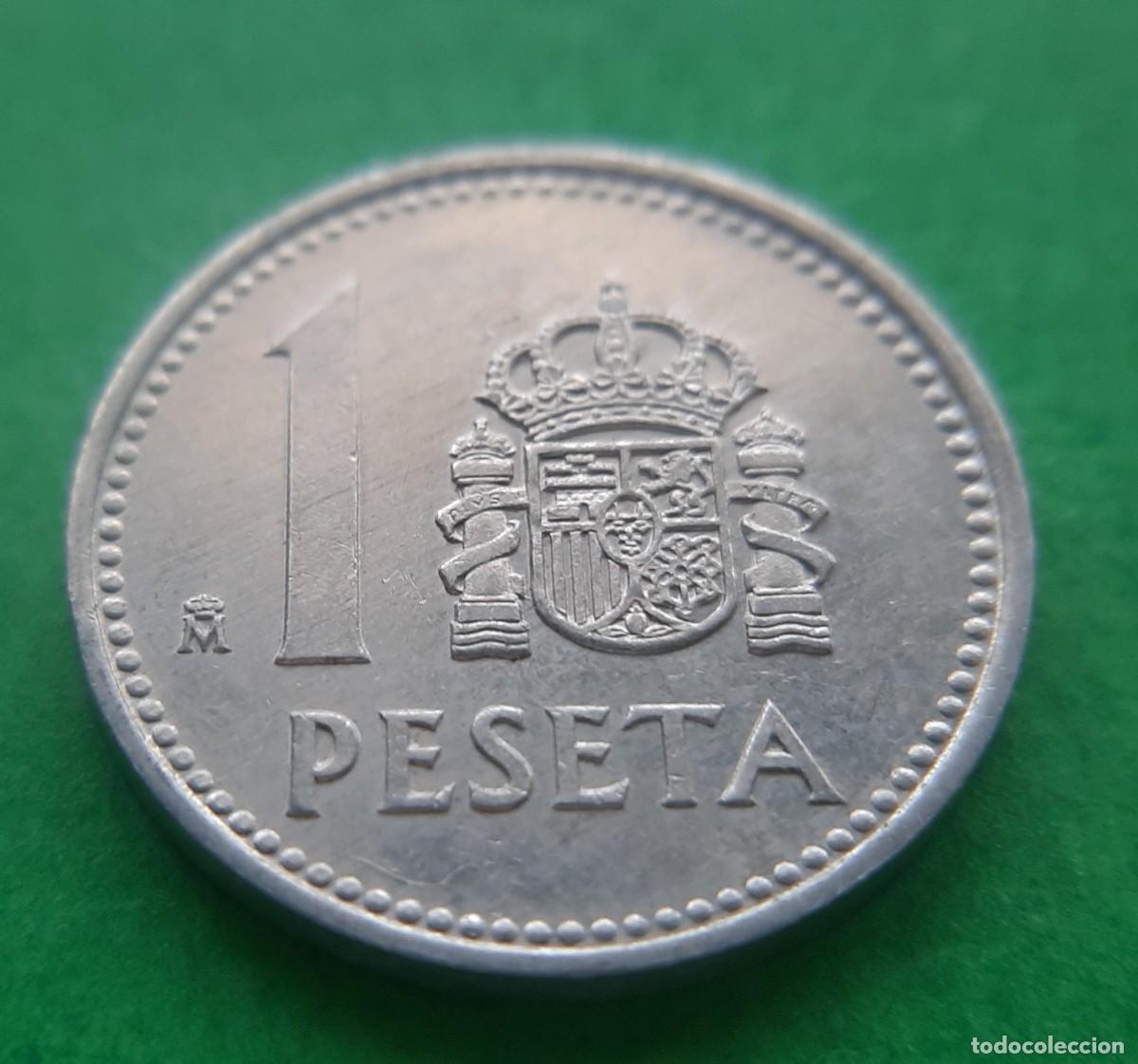 Monedas con errores: (ERROR-ESPA&Ntilde;A)(1985) 1 PESETA CON EXCESO DE METAL - Foto 13