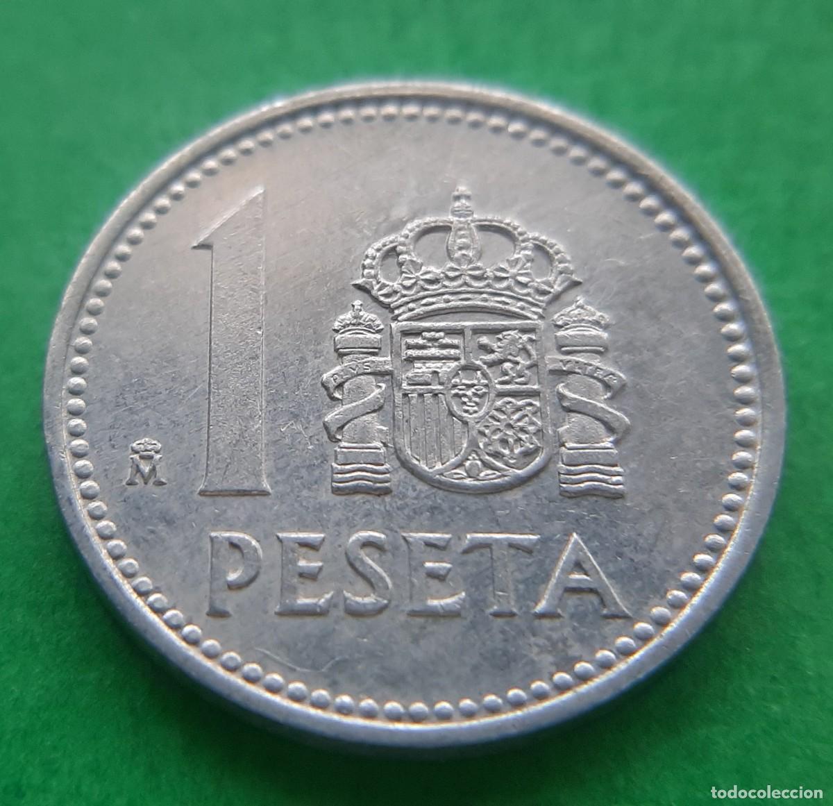 Monedas con errores: (ERROR-ESPA&Ntilde;A)(1985) 1 PESETA CON EXCESO DE METAL - Foto 14