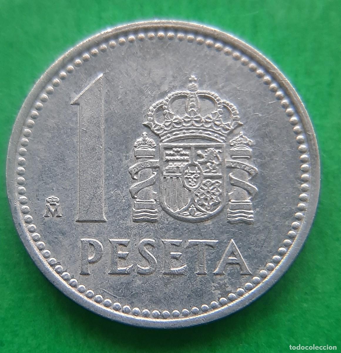 Monedas con errores: (ERROR-ESPA&Ntilde;A)(1985) 1 PESETA CON EXCESO DE METAL - Foto 15