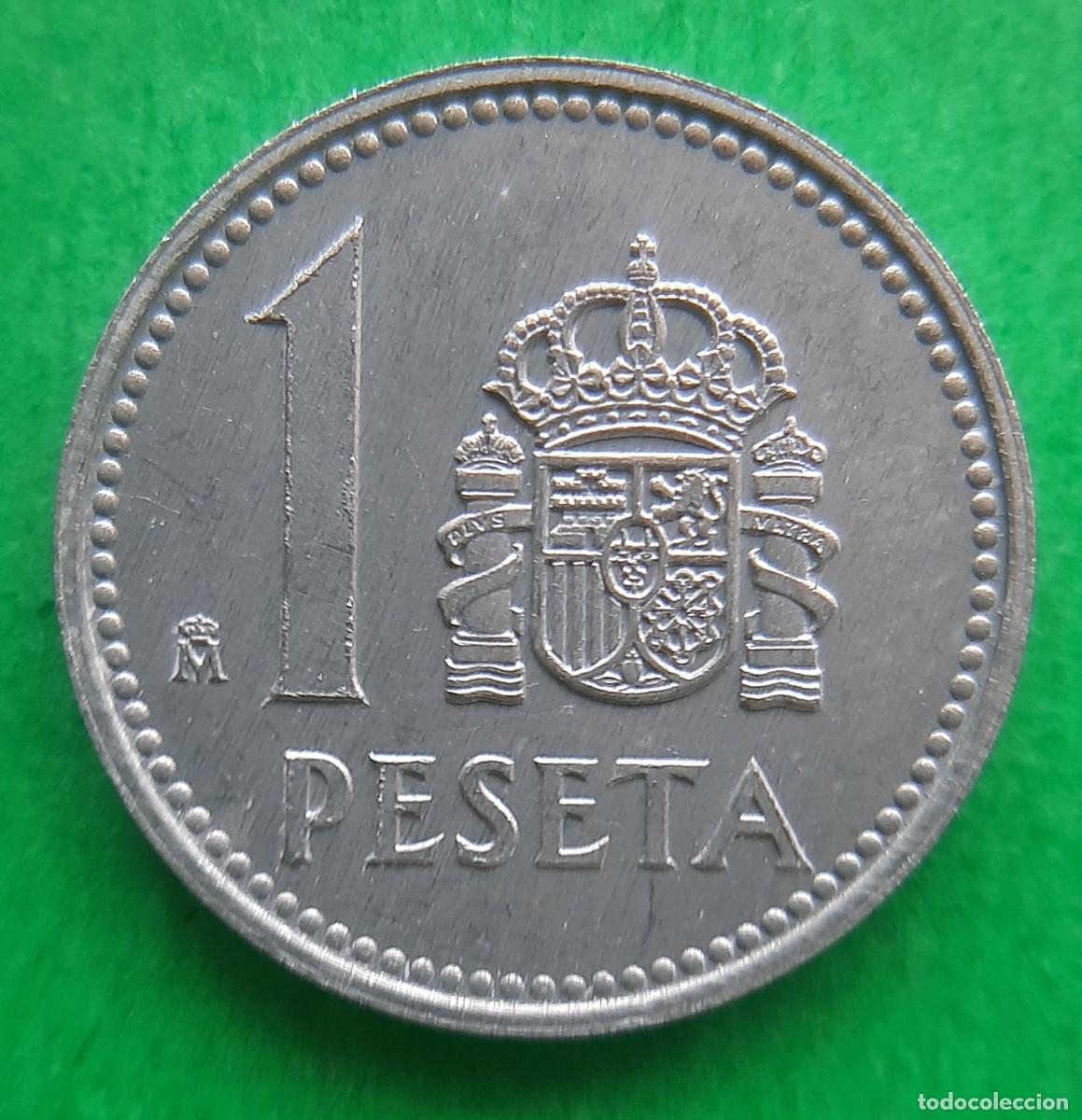 Monedas con errores: (ERROR-ESPA&Ntilde;A)(1982) 1 PESETA CON EXCESO DE METAL - Foto 5
