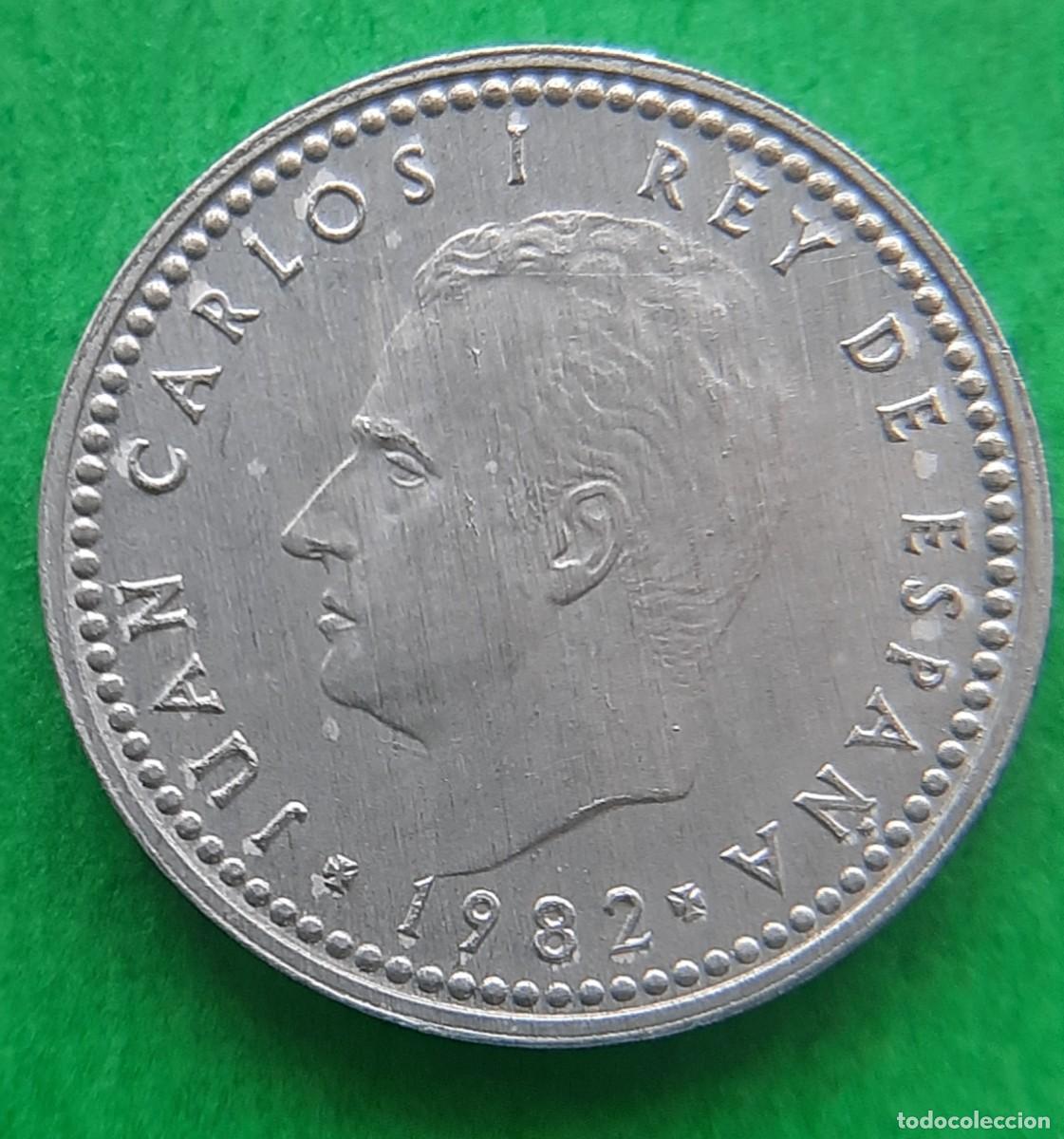 Monedas con errores: (ERROR-ESPA&Ntilde;A)(1982) 1 PESETA CON EXCESO DE METAL - Foto 12