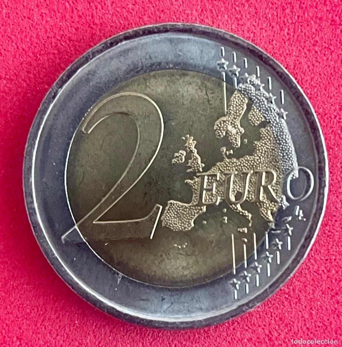 Monedas con errores: * ERROR * SIN CIRCULAR EMU ESTRELLAS GRANDES. 2 &euro; ESPA&Ntilde;A a&ntilde;o 2009 - Foto 2