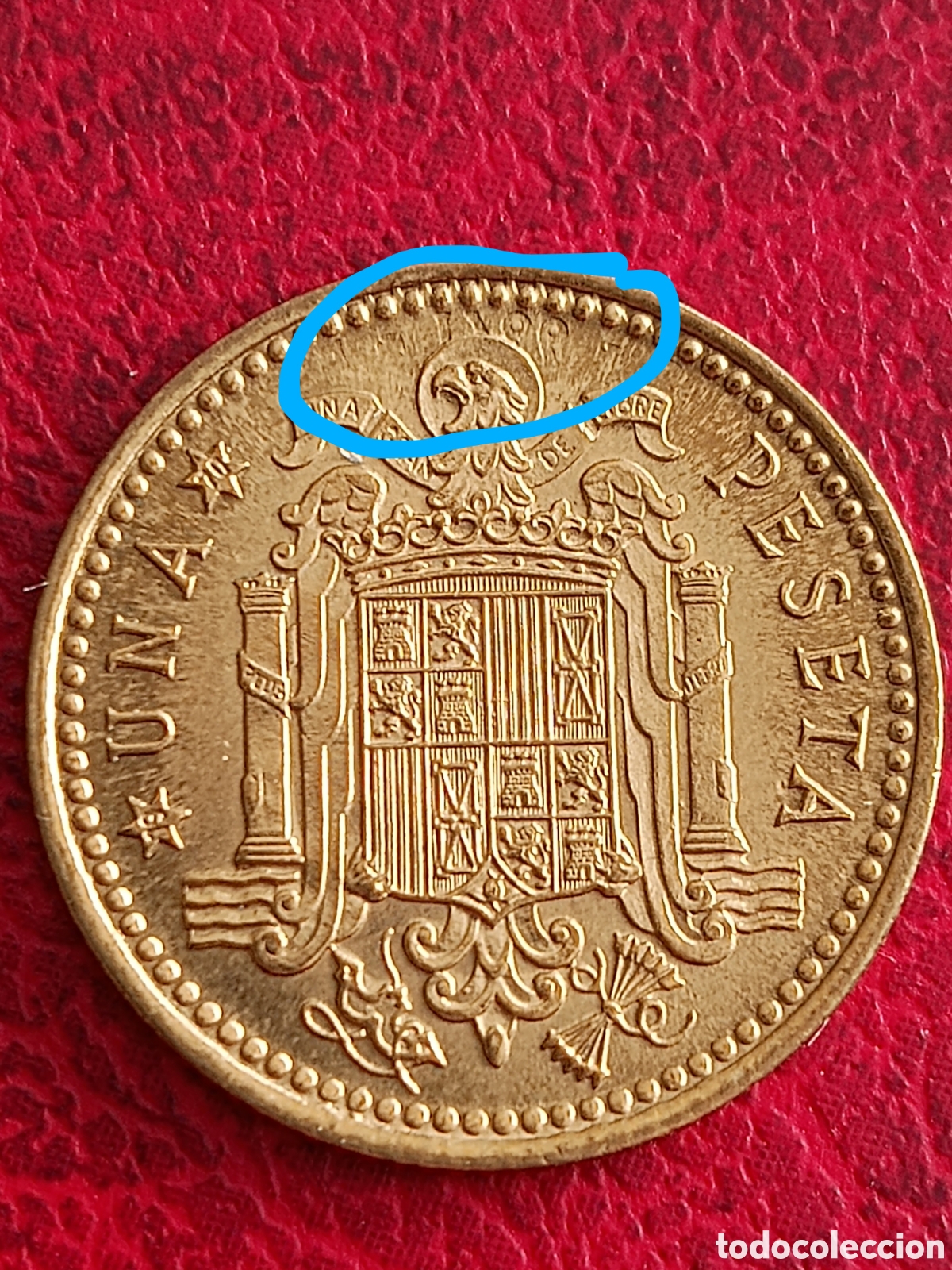 Monedas con errores: Peseta de Franco de 1966, estrella 70, con repinte - Foto 1