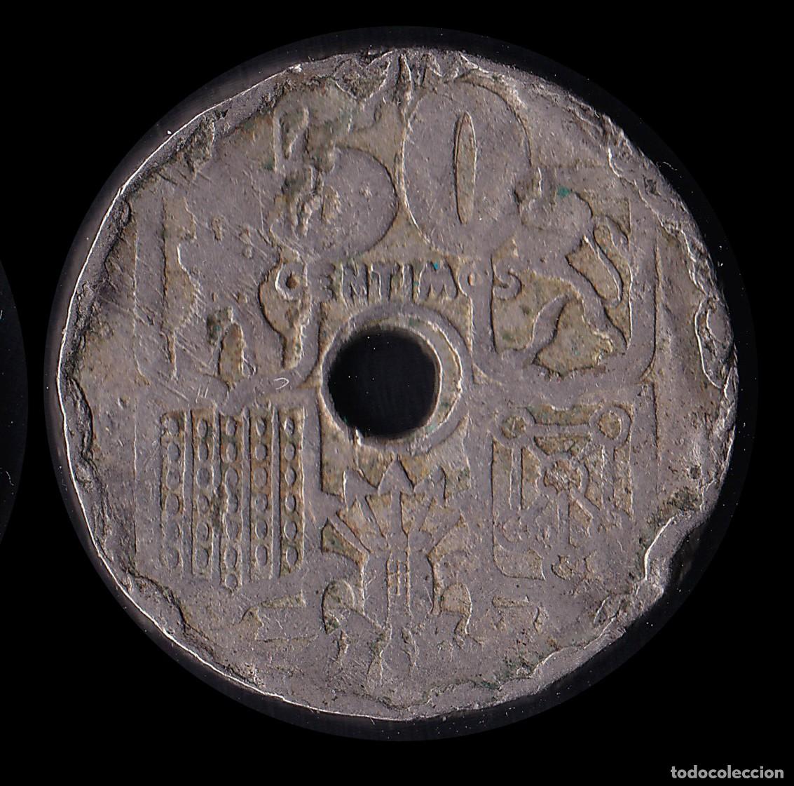 Monedas con errores: MONEDAS ESPA&Ntilde;A ERROR ACU&Ntilde;ACI&Oacute;N.1949 50ct .MBC.+ OBSEQUIO R 315 - Foto 3