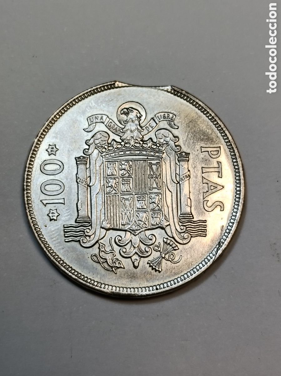 Monedas con errores: ERROR SEGMENTADA. 100 PESETAS 1975 *19*76. JUAN CARLOS I - Foto 2