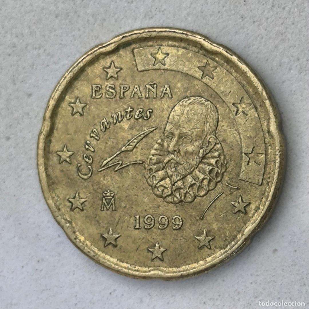 Monedas con errores: 10-03982-Espa&ntilde;a 20 cent &euro; - 1999 - cu&ntilde;o roto oreja - Foto 2