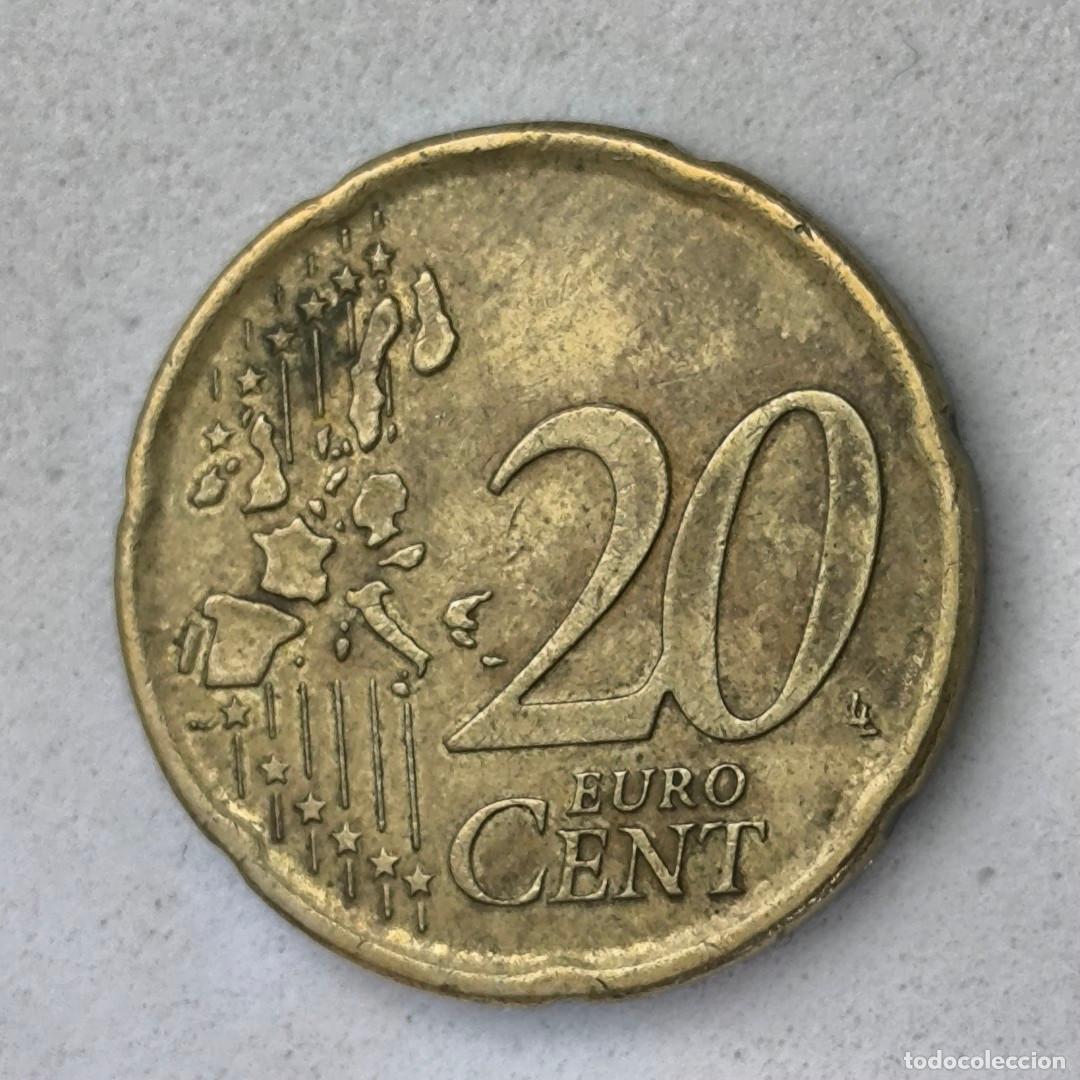 Monedas con errores: 10-03982-Espa&ntilde;a 20 cent &euro; - 1999 - cu&ntilde;o roto oreja - Foto 3