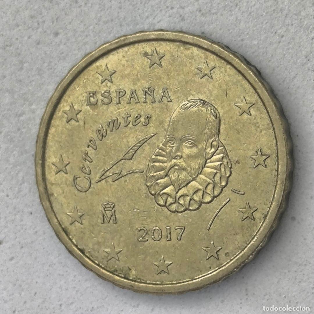 Monedas con errores: 10-04042-Espa&ntilde;a 10 cent &euro; - 2017 - cu&ntilde;o roto cedilla + pelo + mapa - Foto 3