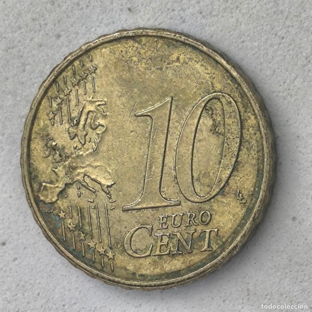 Monedas con errores: 10-04042-Espa&ntilde;a 10 cent &euro; - 2017 - cu&ntilde;o roto cedilla + pelo + mapa - Foto 4