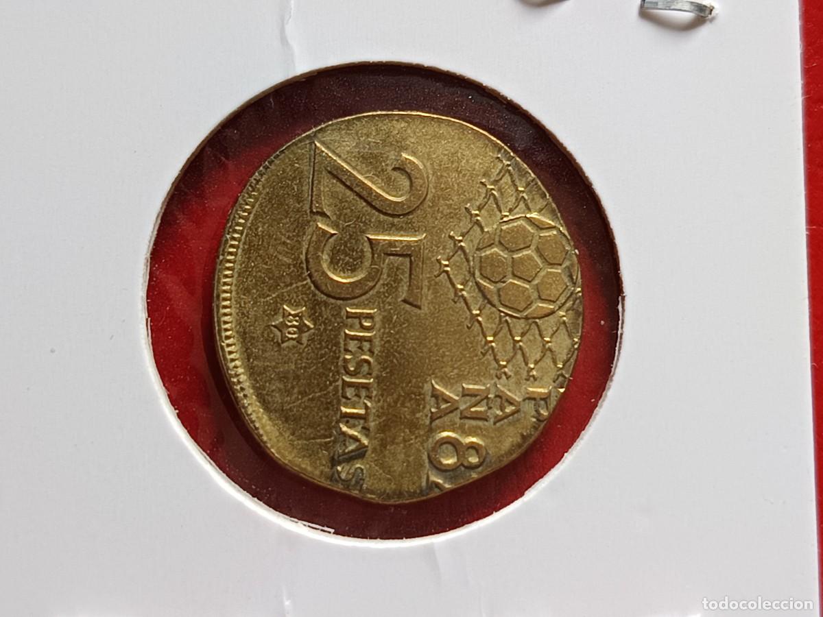 Monedas con errores: Monedas 25 pesetas en cospel distinto - Foto 3