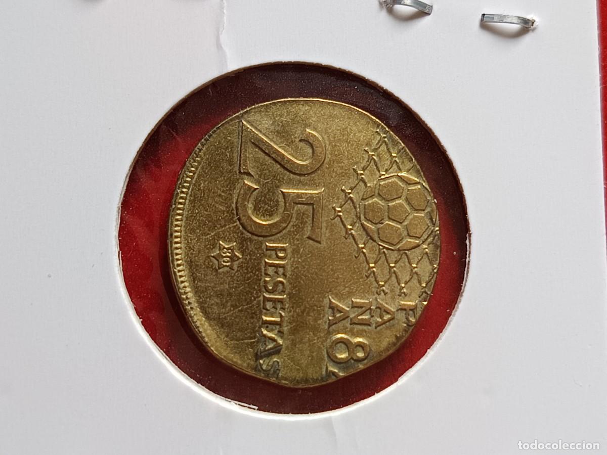 Monedas con errores: Monedas 25 pesetas en cospel distinto - Foto 4