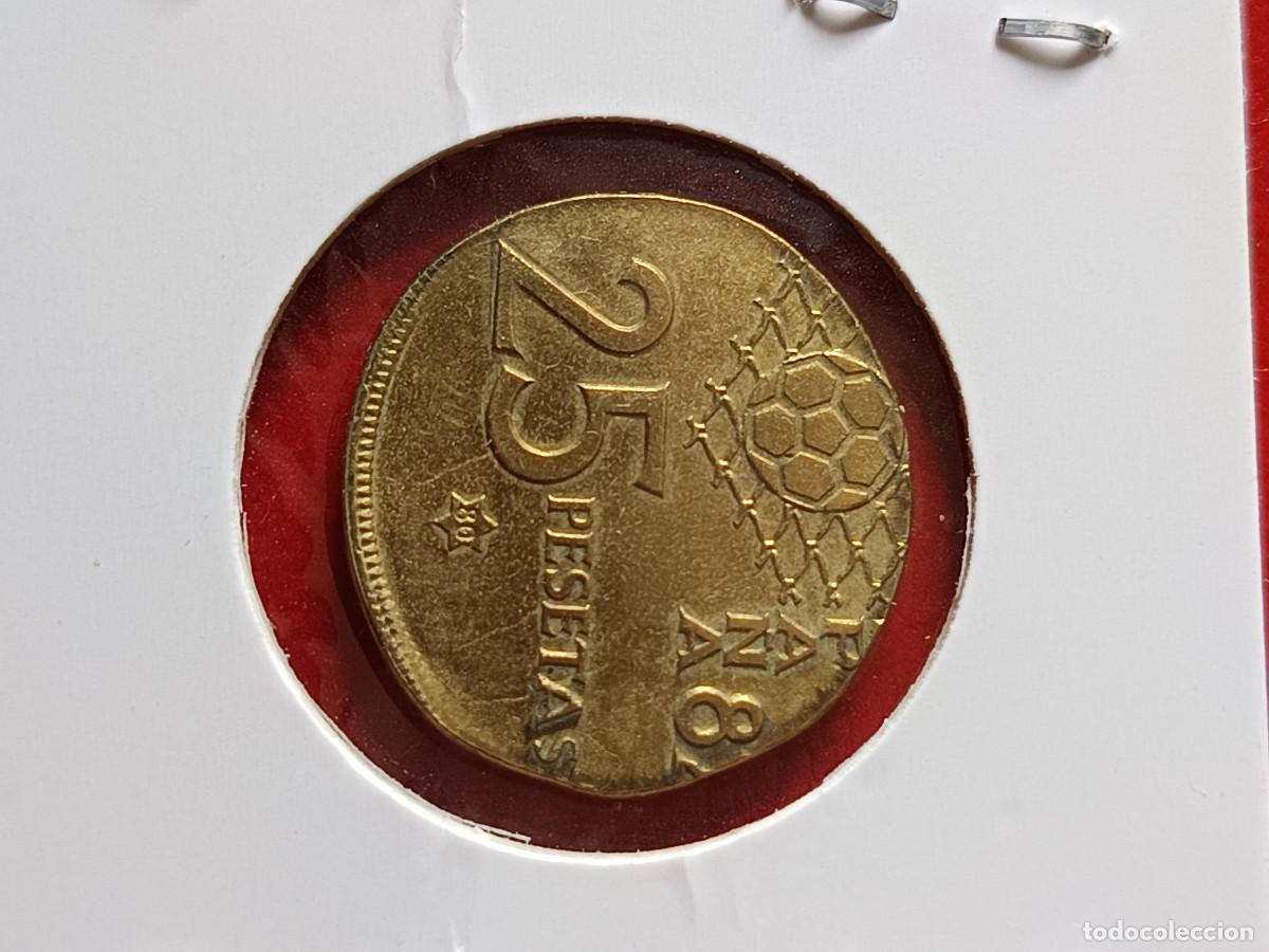 Monedas con errores: Monedas 25 pesetas en cospel distinto - Foto 5