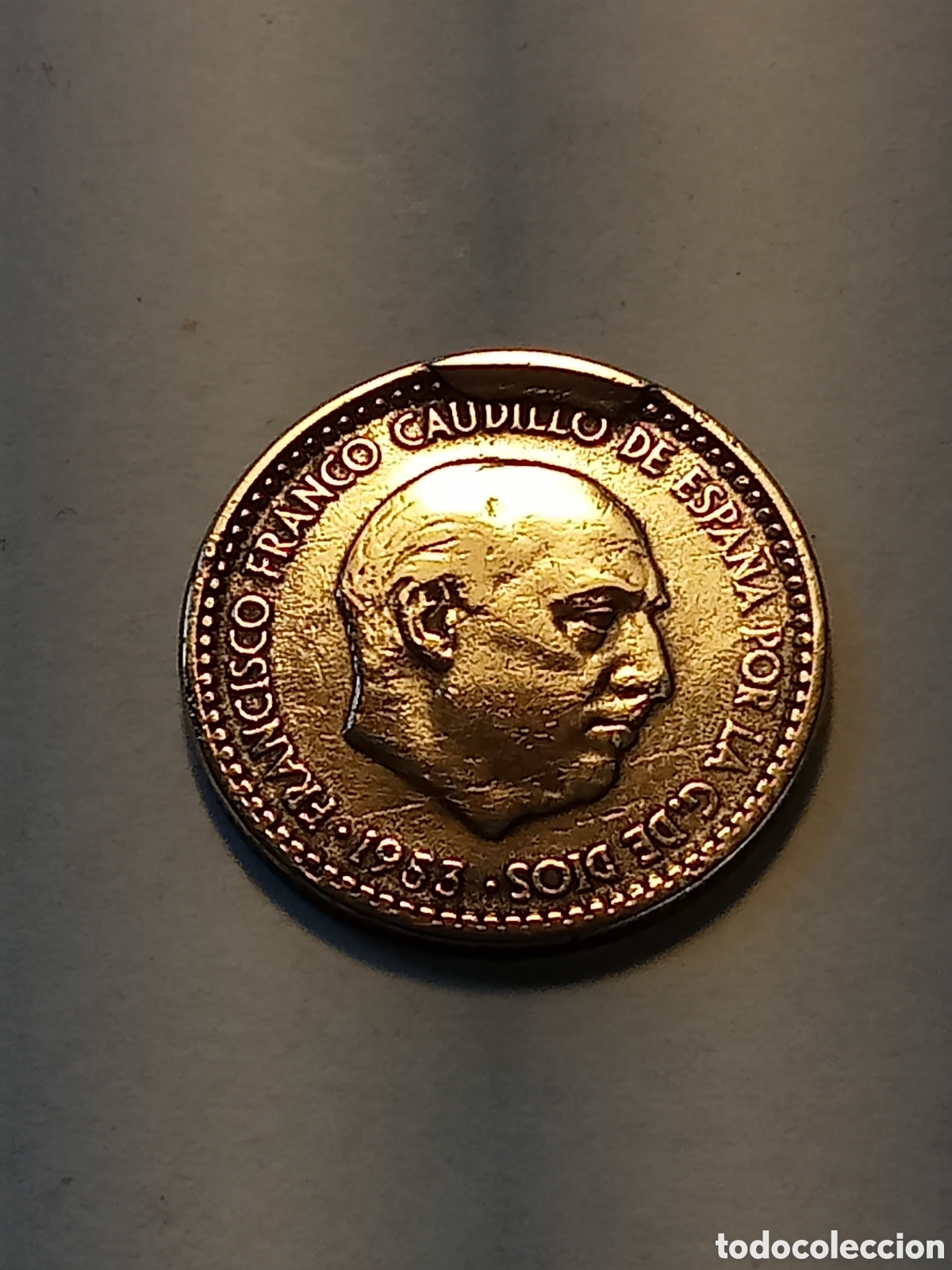 Monedas con errores: RARA MONEDA LA BOINA DE FRANCO - Foto 1