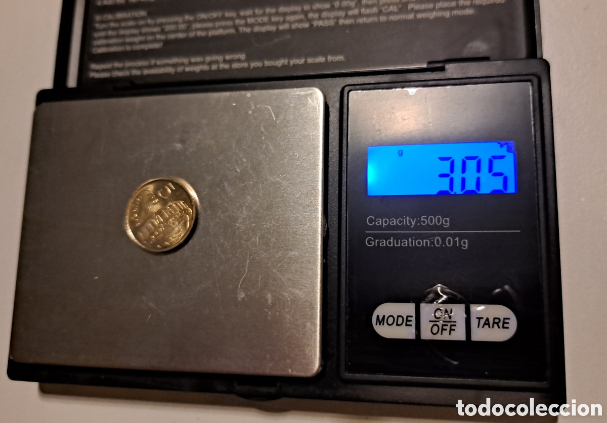 Monedas con errores: Error, cospel 5 pesetas peque&ntilde;a sin acu&ntilde;ar - Foto 3