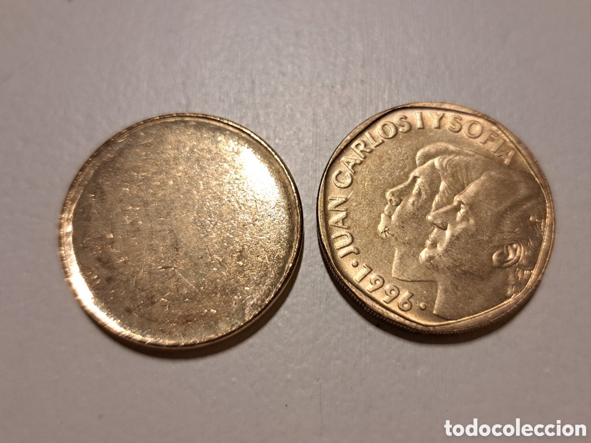 Monedas con errores: Error cospel de 500 pesetas Juan Carlos I - Foto 1