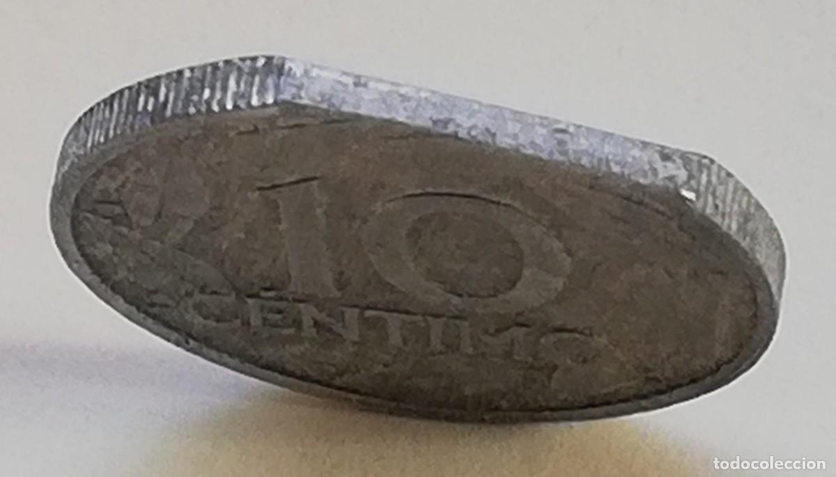 Monedas con errores: ## error - 10 C&eacute;ntimos 1959 Final de riel ## - Foto 3