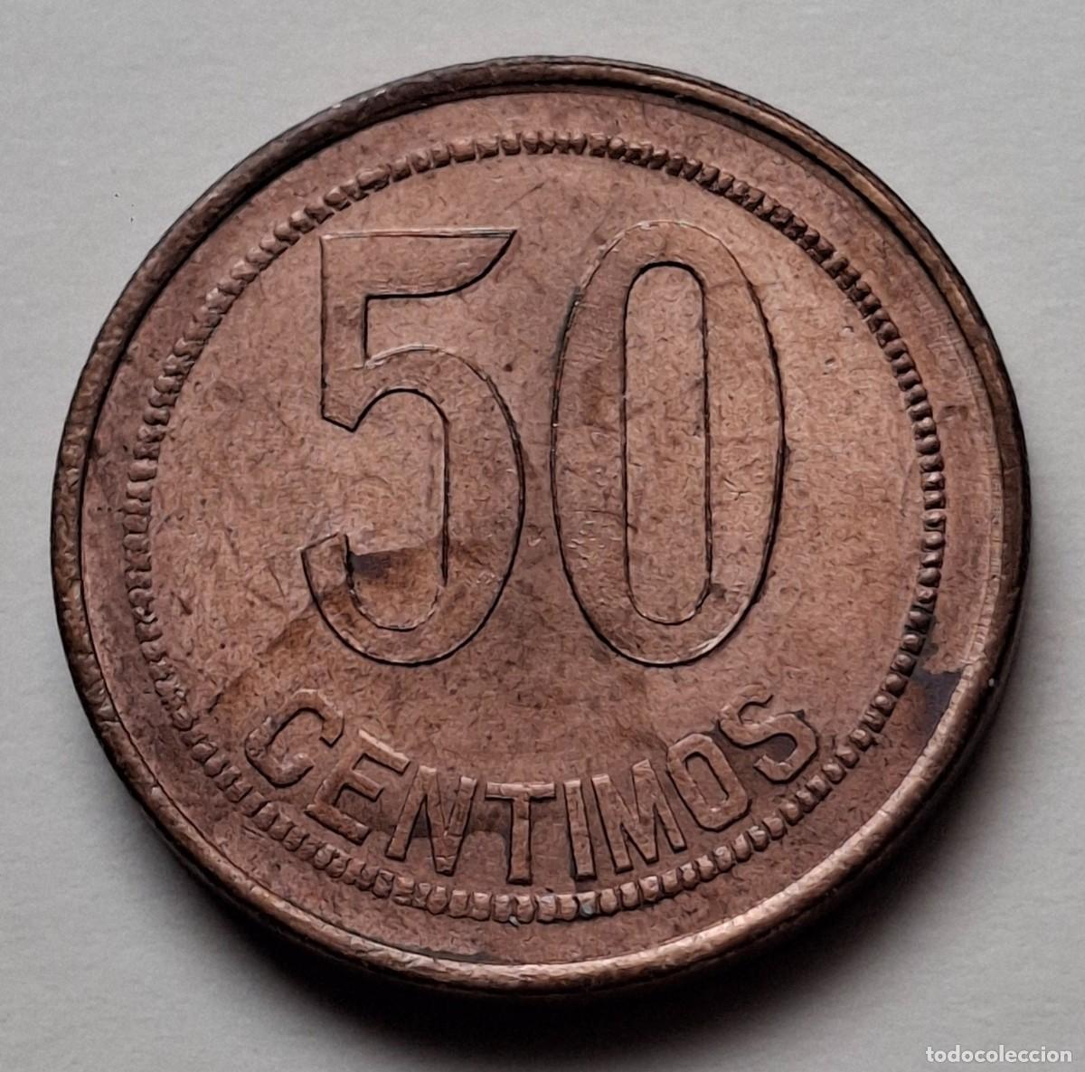 Monedas con errores: ## ERROR - 50 Centimos de 1937 Estrellas con acu&ntilde;acion debil ## - Foto 3