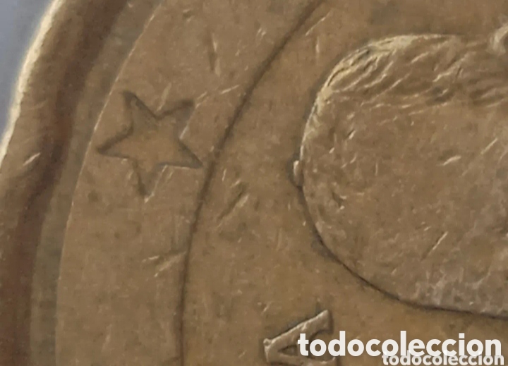 Monedas con errores: Moneda con exceso de metal. 20 C&eacute;ntimos Espa&ntilde;a 1999 - Foto 3
