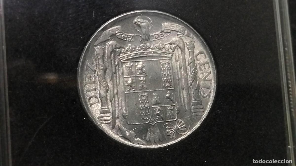 Monedas con errores: Estado espa&ntilde;ol. 10 c&eacute;ntimos 1940 SC- error - Foto 2