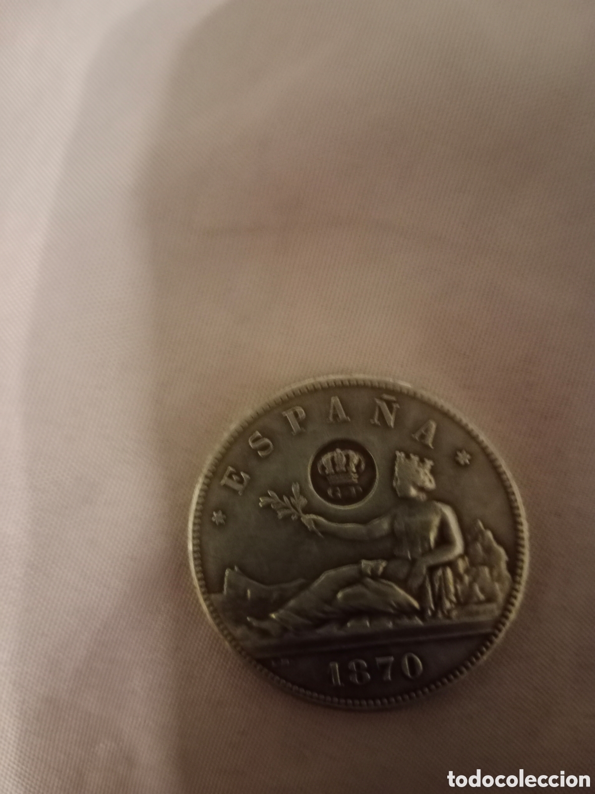 Monedas con errores: Moneda 5 pesetas Espa&ntilde;a del 1870 - Foto 4
