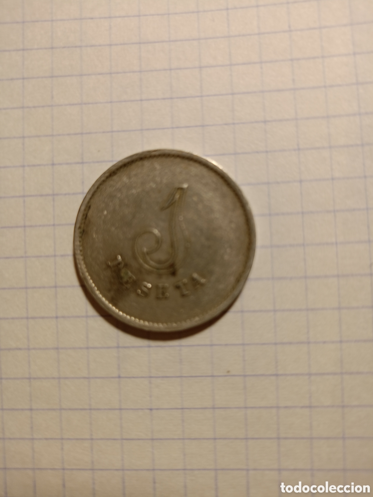 Monedas con errores: MONEDA FICHA 1 PESETA C V - Foto 2