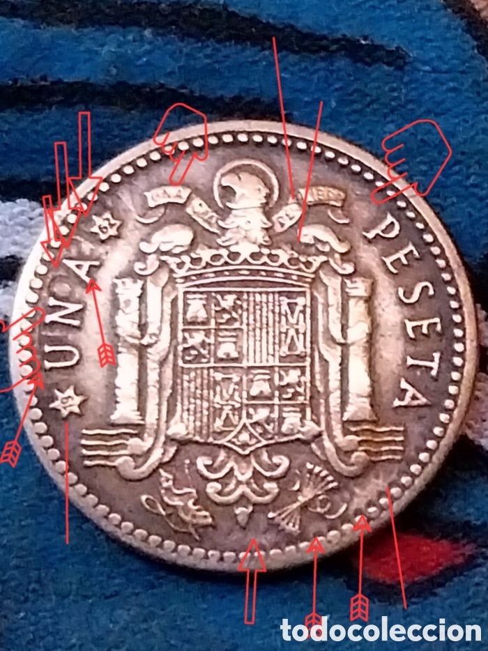 Monedas con errores: 1pts 1953⁶&sup2;, Error MULA Adverso Y Reverso - Foto 1