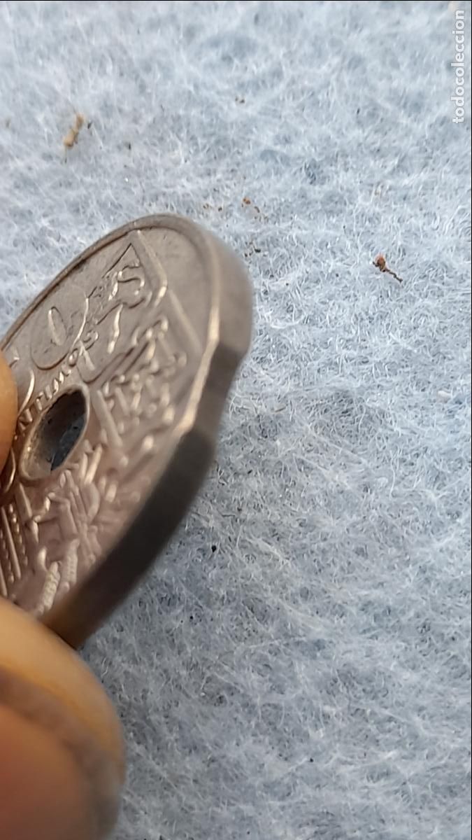 Monedas con errores: Franco. 50 C&eacute;ntimos. A&ntilde;o 1963. Error Segmentada. - Foto 3