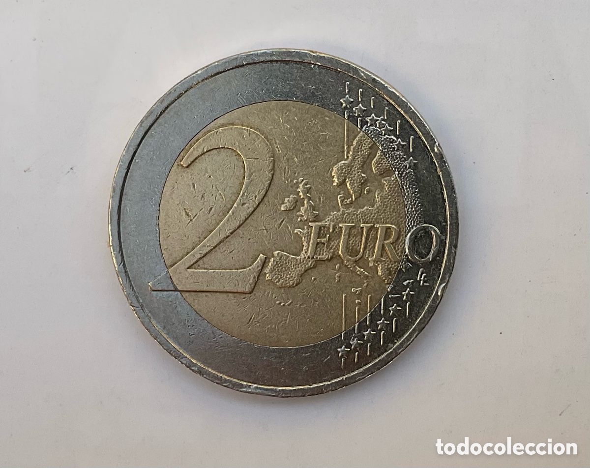 Monedas con errores: Moneda 2&euro; errores 10 a&ntilde;os del euro - Foto 2