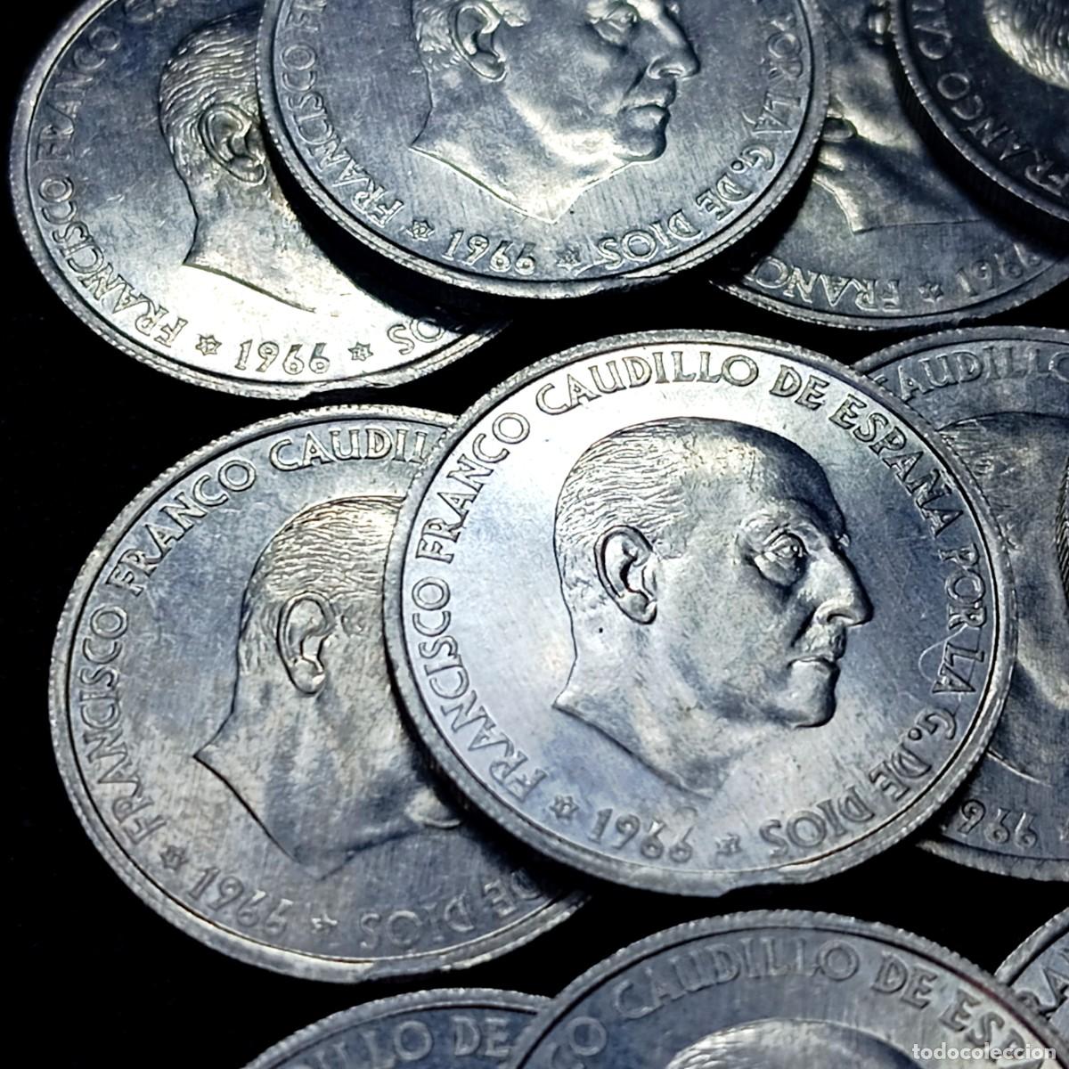 Monedas con errores: ⚜️ BAT2 1. Varios errores. 15 monedas de 50 c&eacute;ntimos 1966 sin circular. Segmentadas y remarcadas - Foto 4