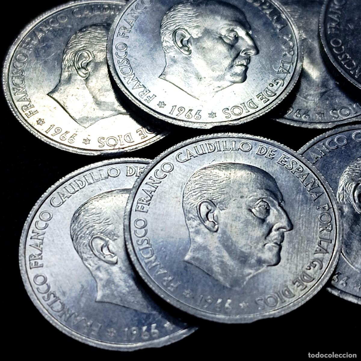 Monedas con errores: ⚜️ BAT2 1. Varios errores. 15 monedas de 50 c&eacute;ntimos 1966 sin circular. Segmentadas y remarcadas - Foto 5