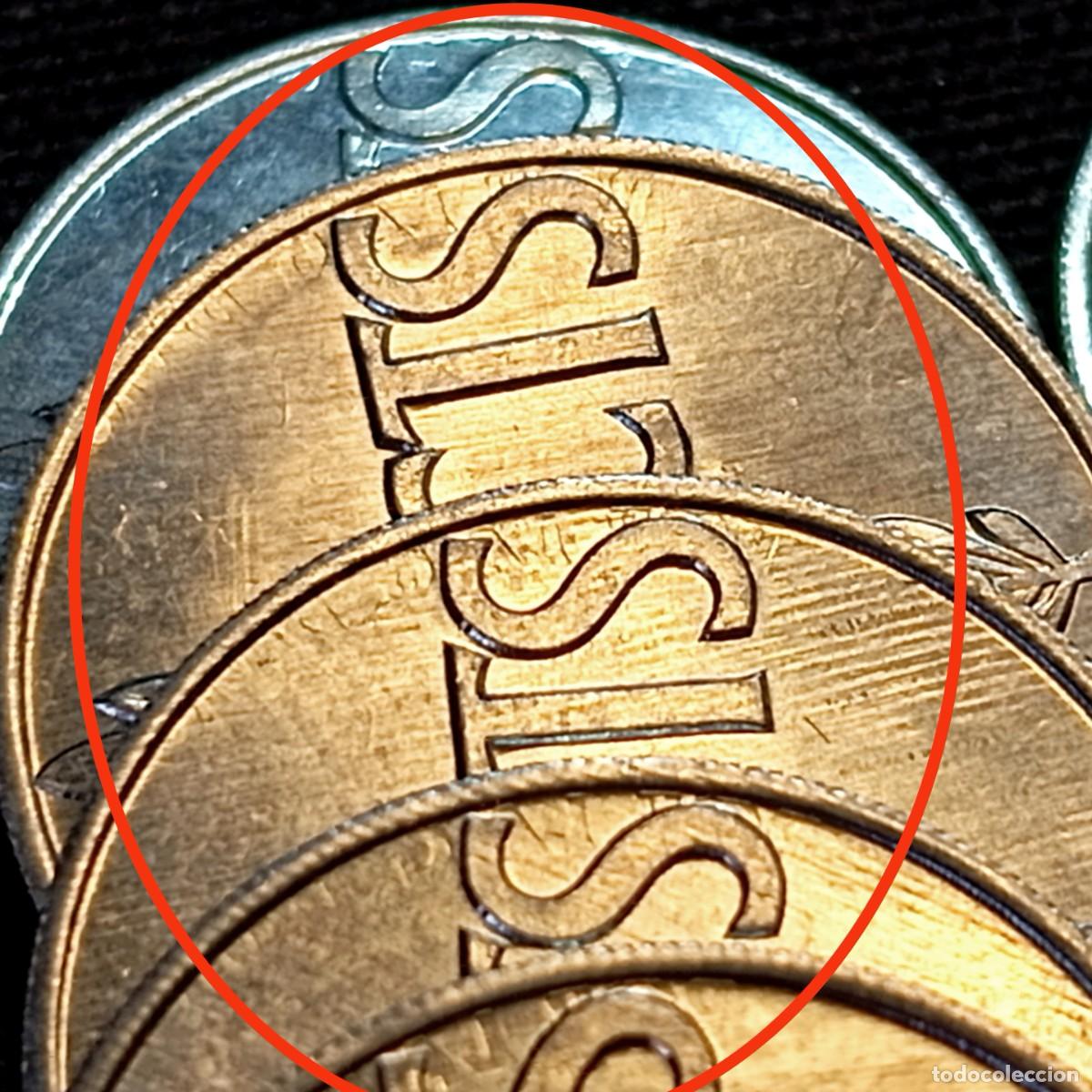 Monedas con errores: ⚜️ BAT2 1. Varios errores. 15 monedas de 50 c&eacute;ntimos 1966 sin circular. Segmentadas y remarcadas - Foto 7