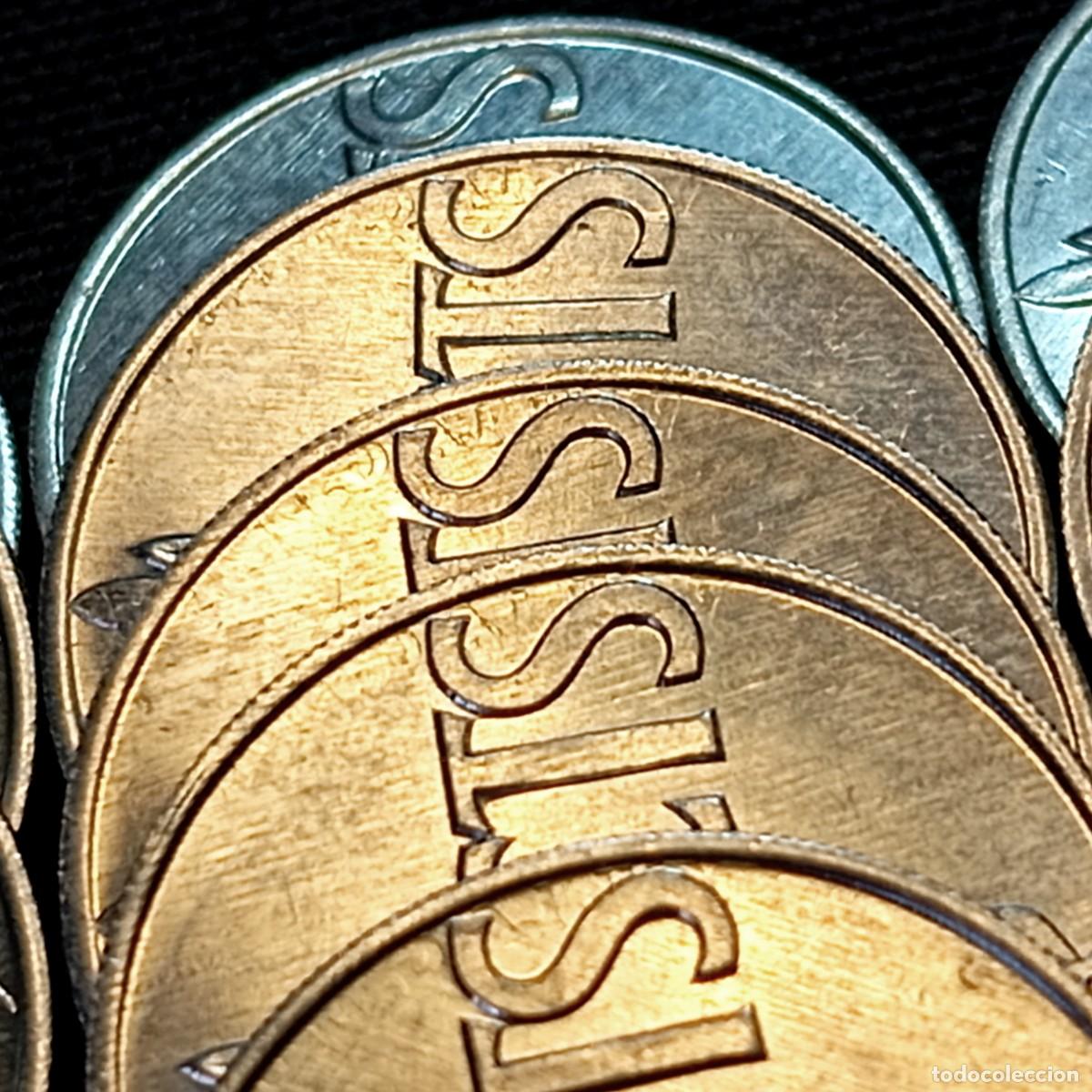 Monedas con errores: ⚜️ BAT2 1. Varios errores. 15 monedas de 50 c&eacute;ntimos 1966 sin circular. Segmentadas y remarcadas - Foto 8