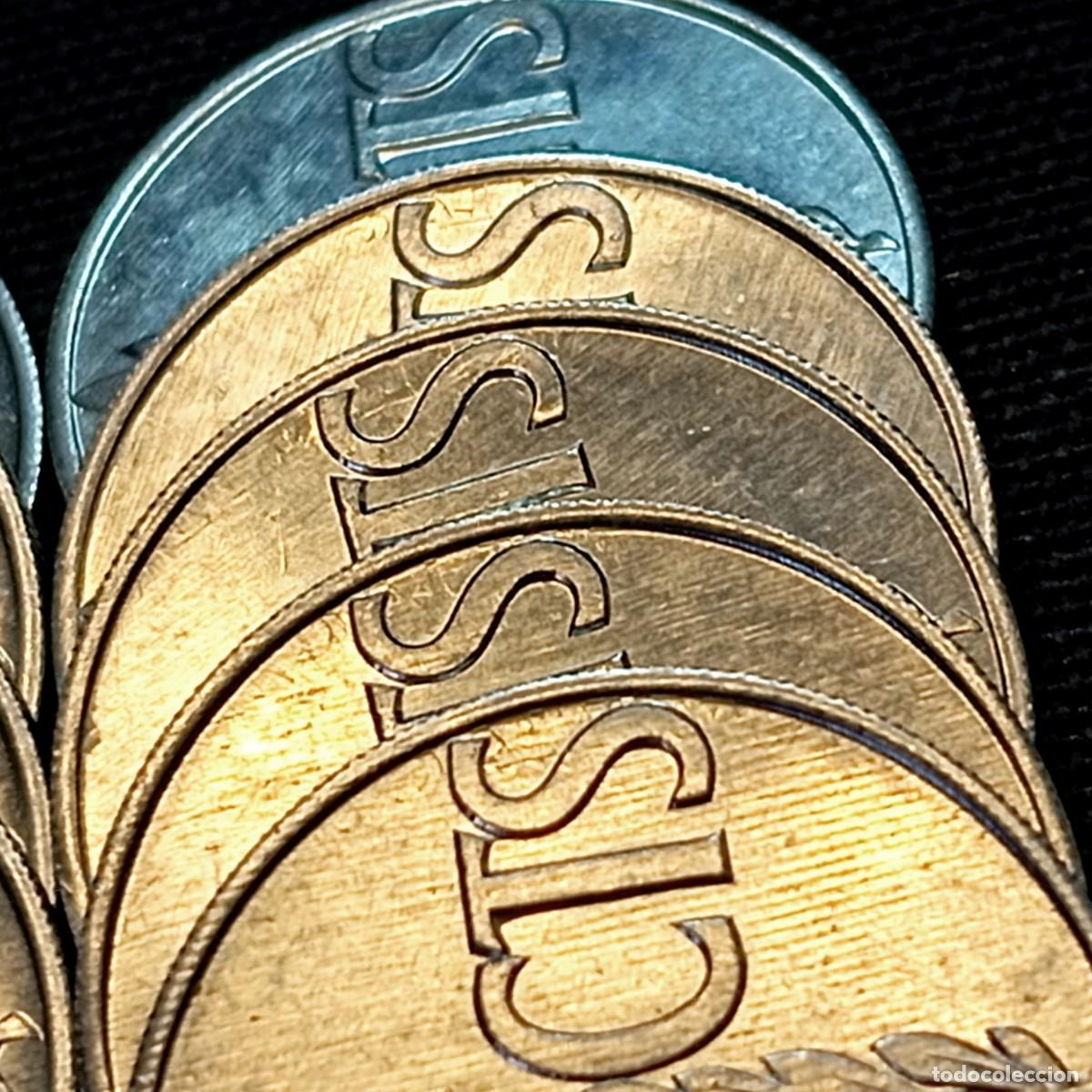 Monedas con errores: ⚜️ BAT2 1. Varios errores. 15 monedas de 50 c&eacute;ntimos 1966 sin circular. Segmentadas y remarcadas - Foto 9