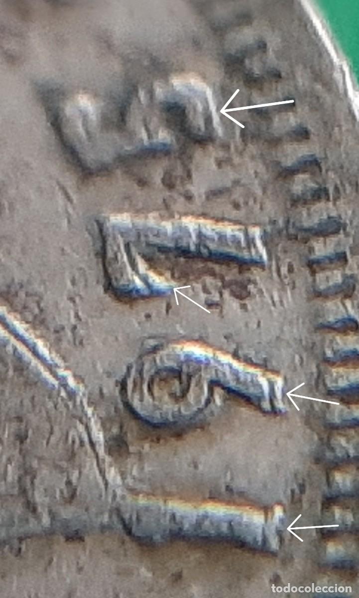 Monedas con errores: (ERROR-ESPA&Ntilde;A(1975*80) 5 PESETAS CON LEYENDA REMARCADA - Foto 1