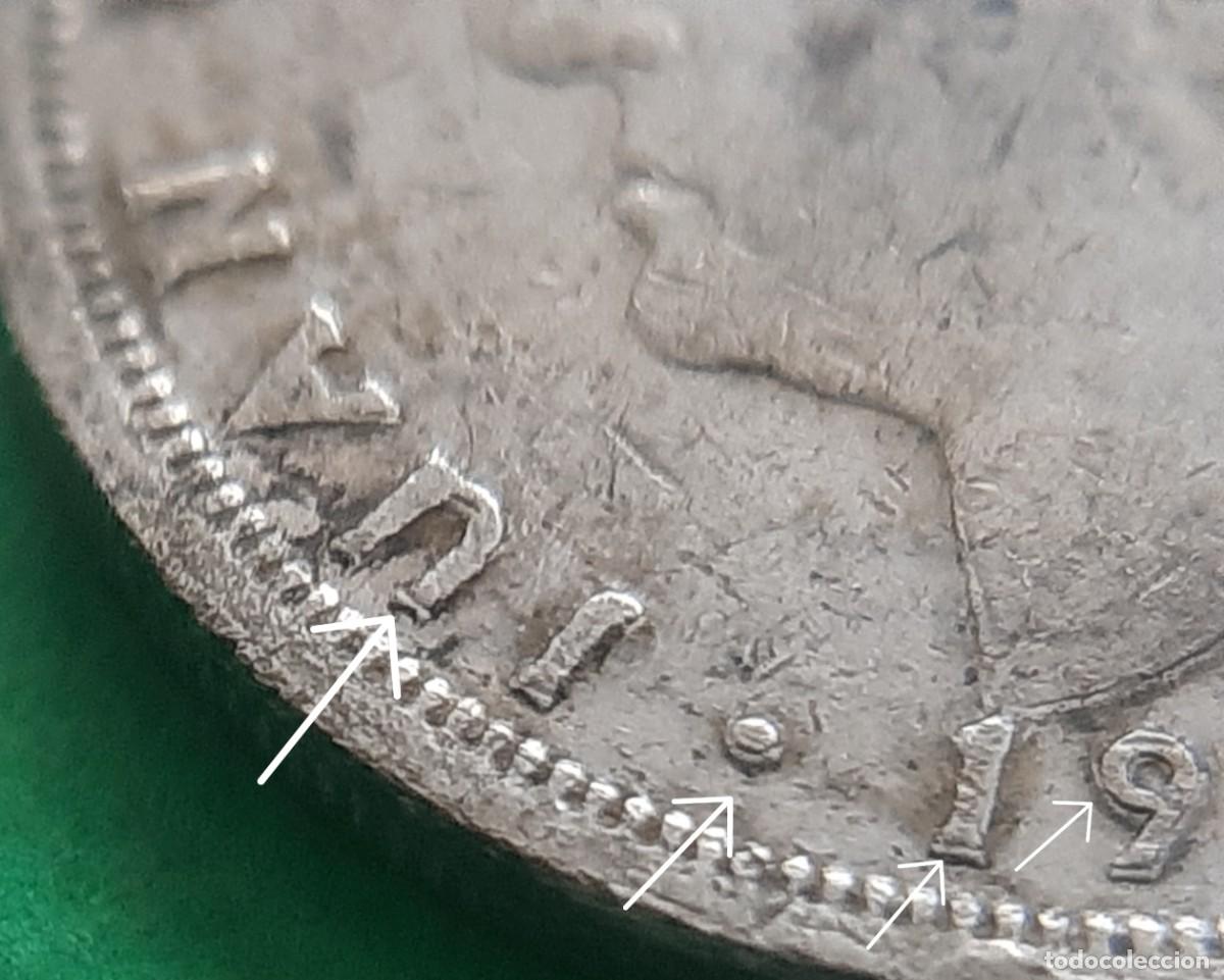 Monedas con errores: (ERROR-ESPA&Ntilde;A(1975*80) 5 PESETAS CON LEYENDA REMARCADA - Foto 5