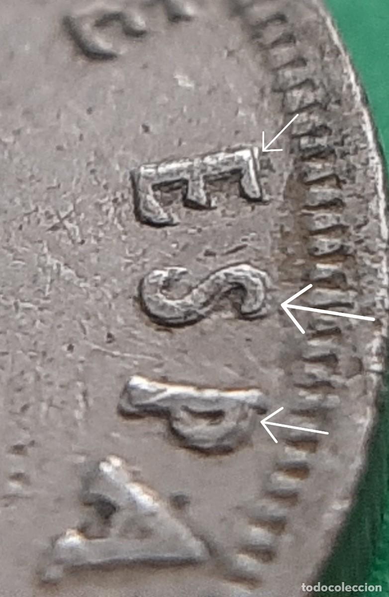 Monedas con errores: (ERROR-ESPA&Ntilde;A(1975*80) 5 PESETAS CON LEYENDA REMARCADA - Foto 6