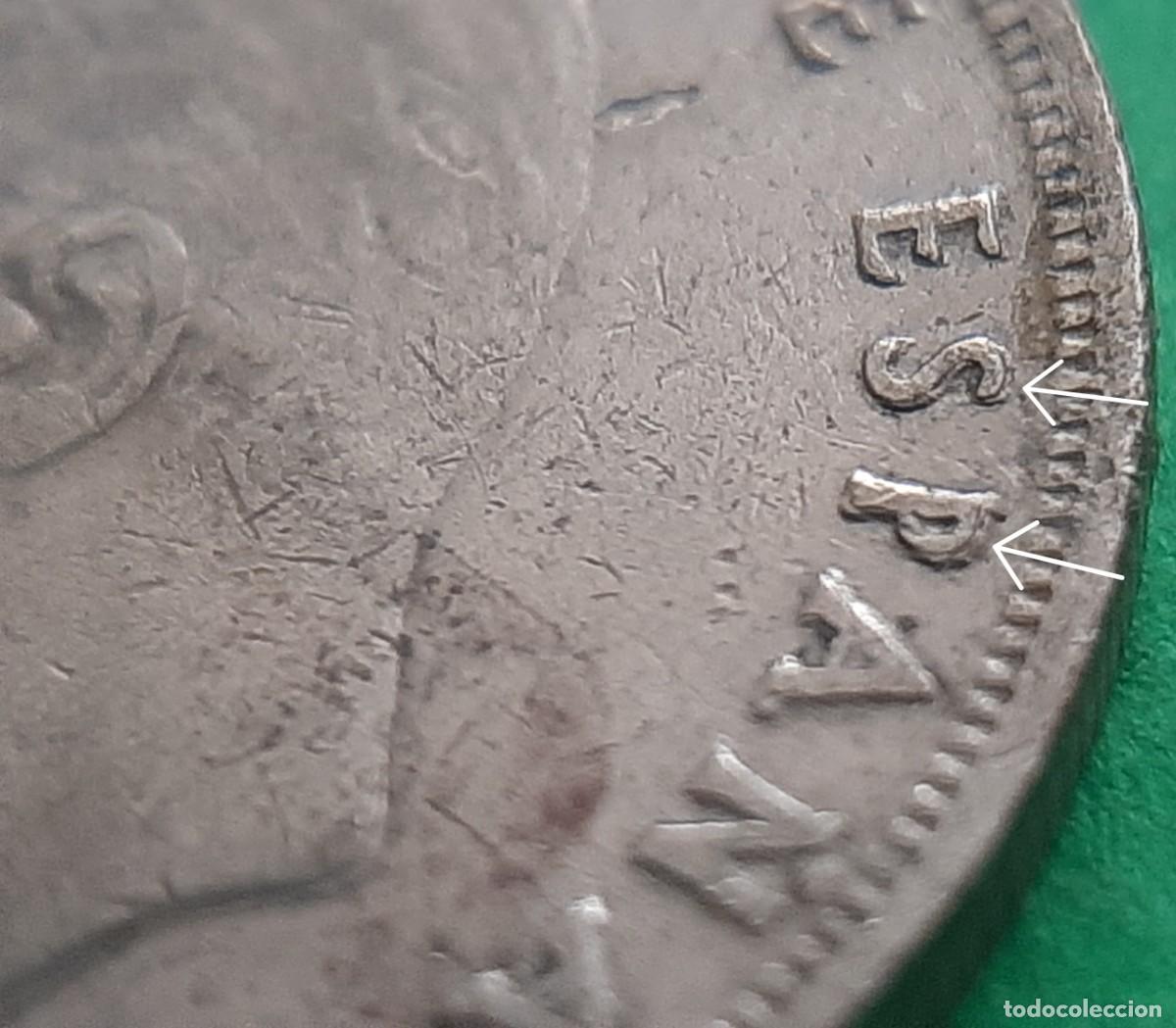 Monedas con errores: (ERROR-ESPA&Ntilde;A(1975*80) 5 PESETAS CON LEYENDA REMARCADA - Foto 8