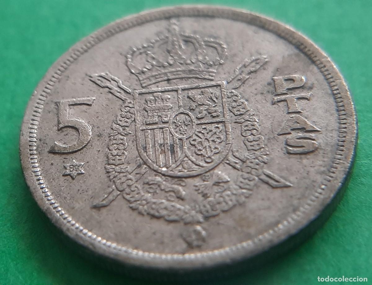 Monedas con errores: (ERROR-ESPA&Ntilde;A(1975*80) 5 PESETAS CON LEYENDA REMARCADA - Foto 16