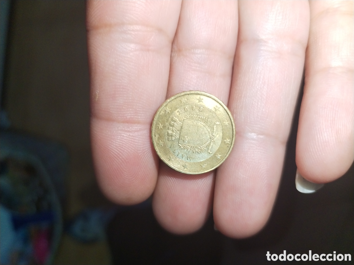 Monedas con errores: Moneda 10cnt malta 2008 - Foto 1