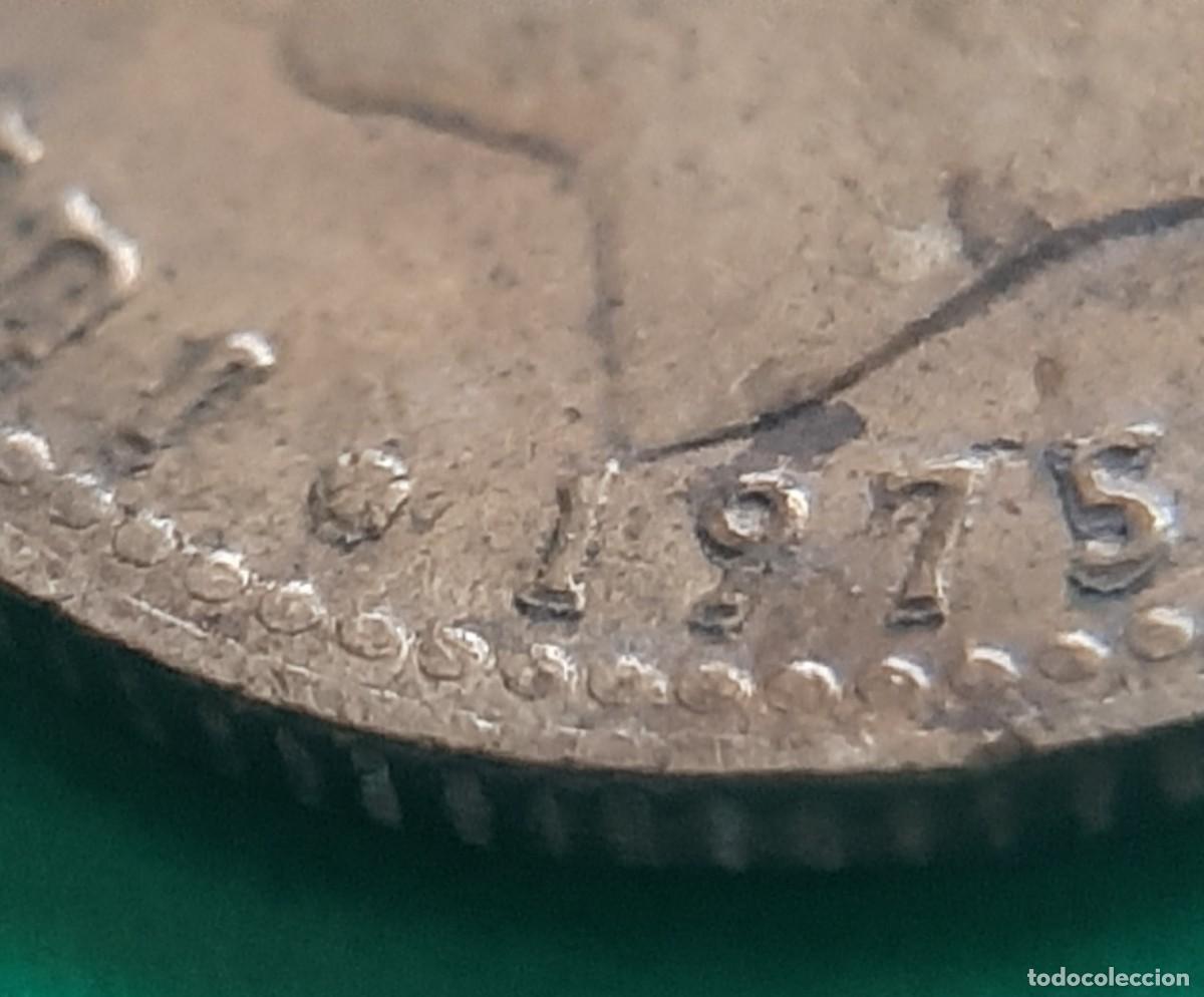 Monedas con errores: (ERROR-ESPA&Ntilde;A(1975*80) 1 PESETA REMARCADA - Foto 7