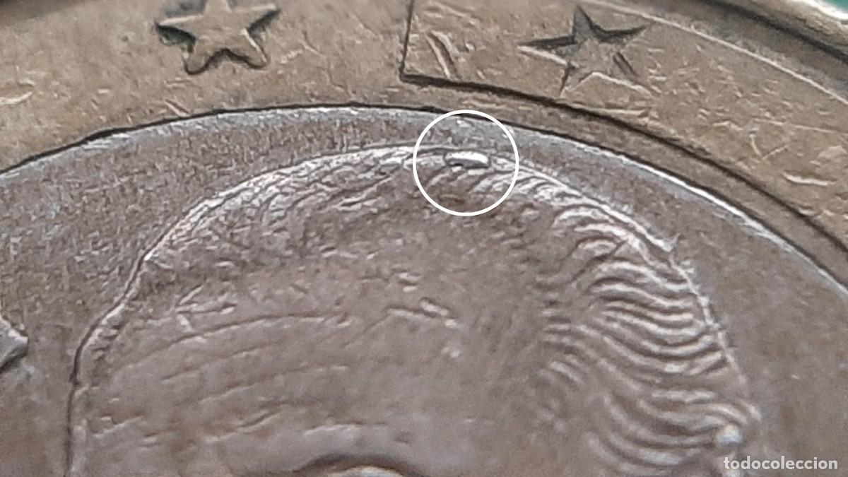 Monedas con errores: (ERROR-ESPA&Ntilde;A)(2021) 1 EURO CON EXCESOS DE METAL - Foto 3